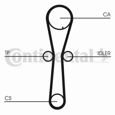 CONTINENTAL CTAM PASEK ROZRZĄDU CT954 