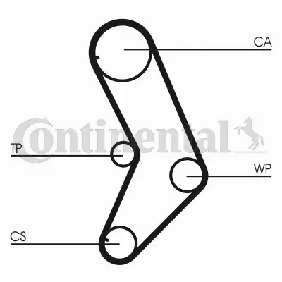 CONTINENTAL CTAM PASEK ROZRZĄDU CT999 