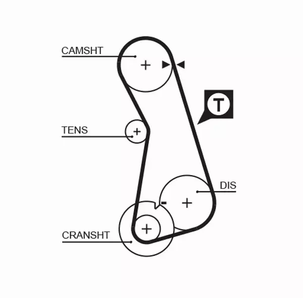 GATES PASEK ROZRZĄDU T262RB 