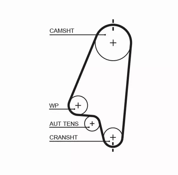 GATES ROZRZĄD+POMPA OPEL CORSA A B 1.2 1.4 8V 