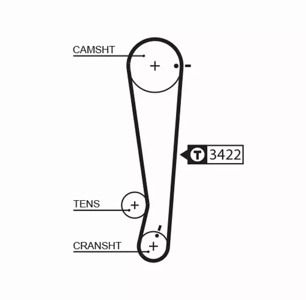 GATES ZESTAW PASKA ROZRZĄDU  K015511XS 