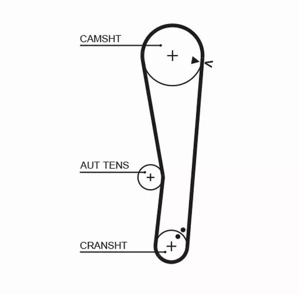 GATES ZESTAW PASKA ROZRZĄDU  K015568XS 