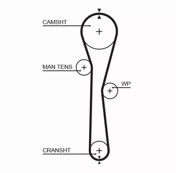 GATES ZESTAW PASKA ROZRZĄDU  K015577XS 