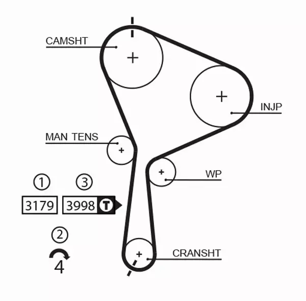 GATES PASEK ROZRZĄDU 5610XS 