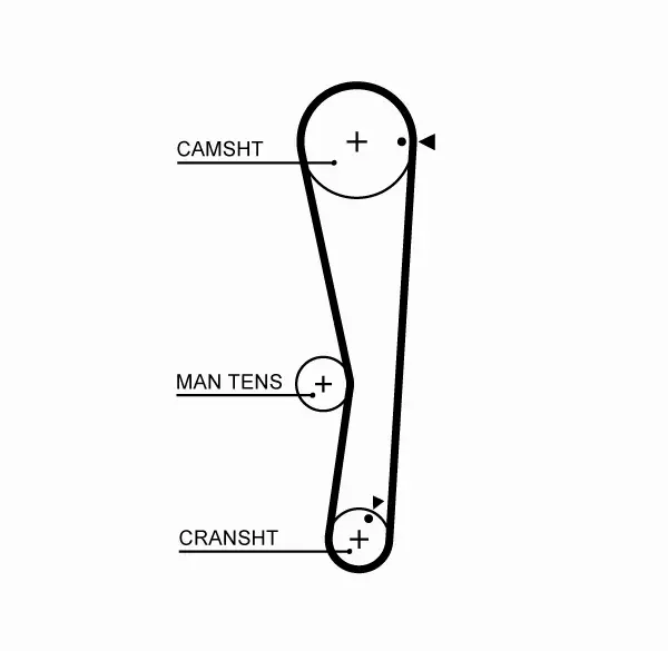 GATES ZESTAW PASKA ROZRZĄDU  K015687XS 