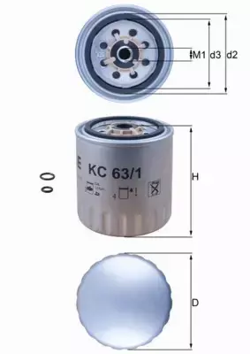 KNECHT FILTR PALIWA  KC 63/1D 