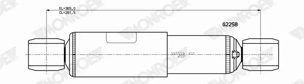 MONROE AMORTYZATOR ZAWIESZENIA G2258 