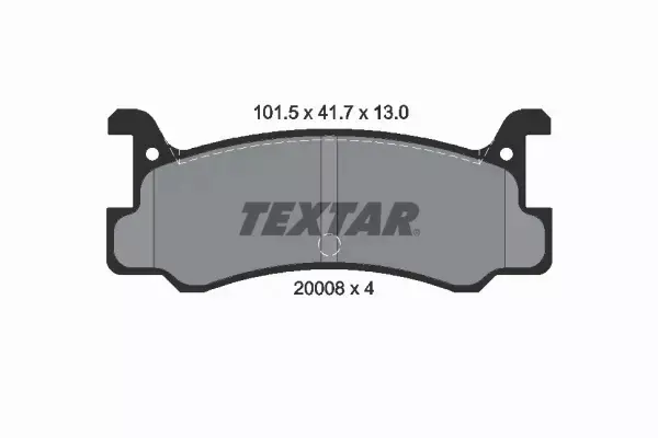 TEXTAR KLOCKI HAMULCOWE TYŁ 2000801 