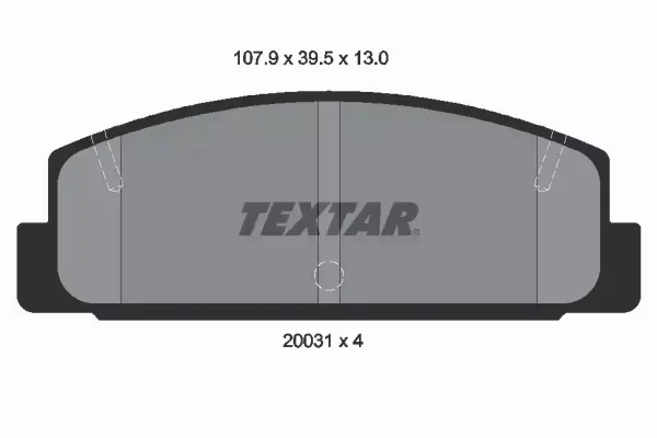 TEXTAR KLOCKI HAMULCOWE MAZDA TYŁ 323 S F VI BJ 