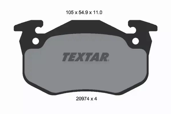 TEXTAR KLOCKI HAMULCOWE TYŁ CITROEN SAXO XSARA 