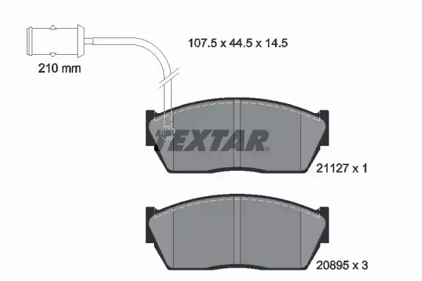 TEXTAR KLOCKI HAMULCOWE 2112701 