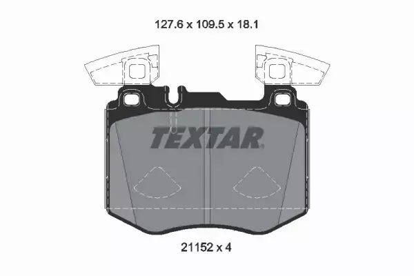 TEXTAR KLOCKI HAMULCOWE 2115201 