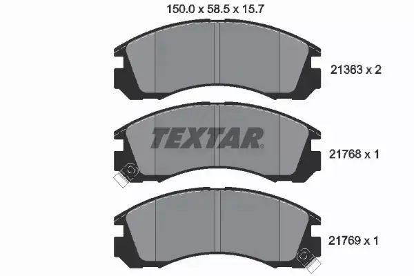 TEXTAR TARCZE+KLOCKI PRZÓD OUTLANDER C-CROSSER 294 