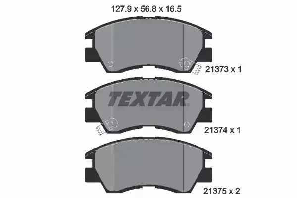 TEXTAR KLOCKI HAMULCOWE PRZÓD 2137301 