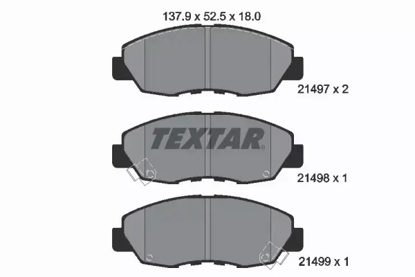 TEXTAR KLOCKI HAMULCOWE 2149701 