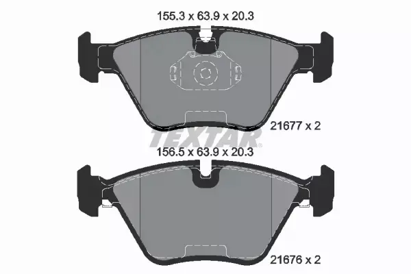 TEXTAR TARCZE + KLOCKI PRZÓD BMW 5 E39 