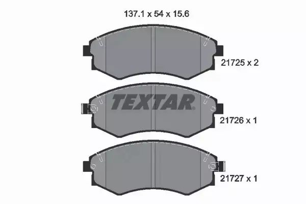 TEXTAR TARCZE+KLOCKI PRZÓD SSANGYONG REXTON II 