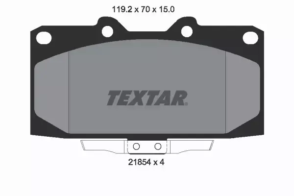 TEXTAR KLOCKI HAMULCOWE PRZÓD 2185401 