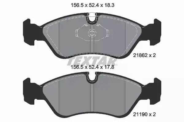 TEXTAR KLOCKI PRZÓD OPEL ASTRA F VECTRA A B 