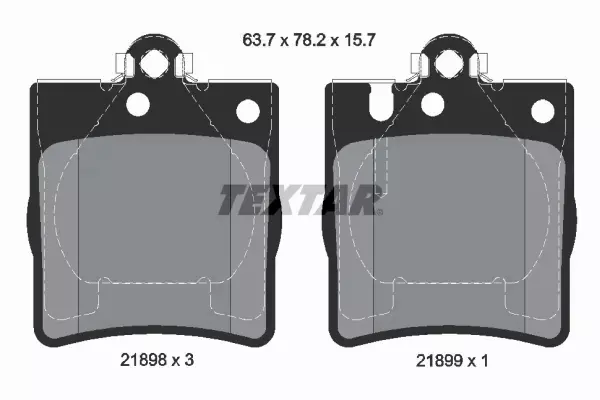 TEXTAR TARCZE+KLOCKI TYŁ MERCEDES SLK R171 290MM 