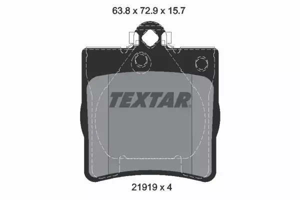 TEXTAR TARCZE+KLOCKI TYŁ MERCEDES CLK C208 276MM 