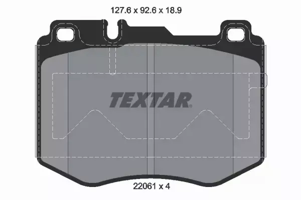 TEXTAR KLOCKI HAMULCOWE PRZÓD 2206101 