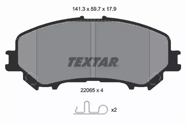 TEXTAR TARCZE+KLOCKI P+T NISSAN QASHQAI J11 296MM 