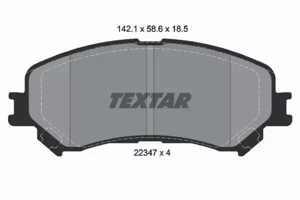 TEXTAR TARCZE+KLOCKI PRZÓD MEGANE IV ESPACE V SCENIC IV TALISMAN 320MM 