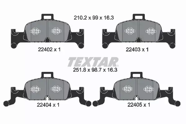 TEXTAR TARCZE+KLOCKI PRZÓD AUDI A4 B9 A5 F5 Q5 FY 338MM 