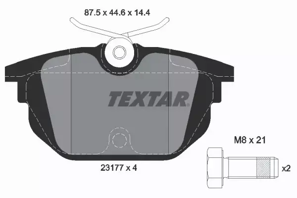 TEXTAR KLOCKI HAMULCOWE 2317703 