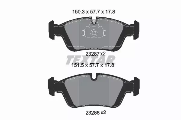 TEXTAR KLOCKI + CZUJNIK PRZÓD BMW 3 E46 Z4 E85 