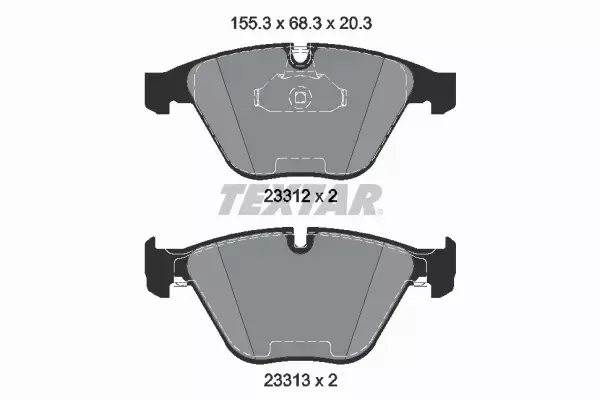 TEXTAR KLOCKI + CZUJNIK PRZÓD BMW 5 E60 E61 6 E63 