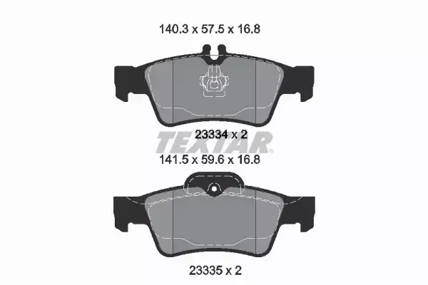 TEXTAR TARCZE+KLOCKI TYŁ MERCEDES S W220 300MM 