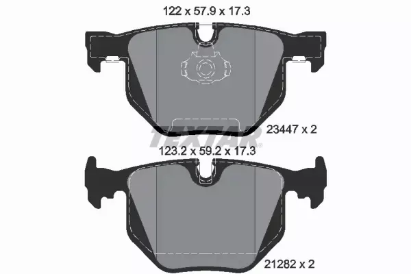 TEXTAR TARCZE+KLOCKI TYŁ BMW 7 E65 E66 324MM 