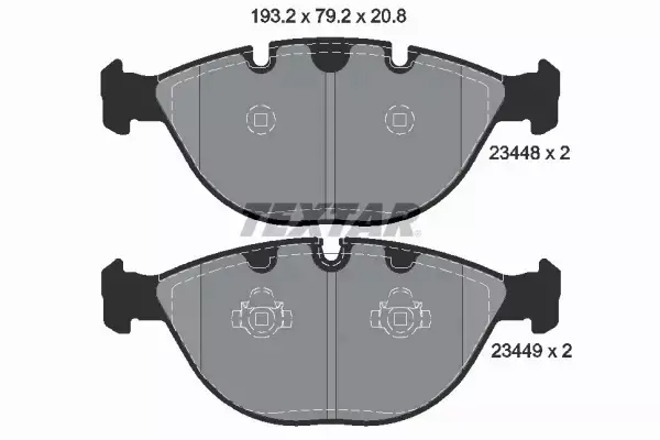 TEXTAR TARCZE+KLOCKI PRZÓD BMW X5 E53 356MM 