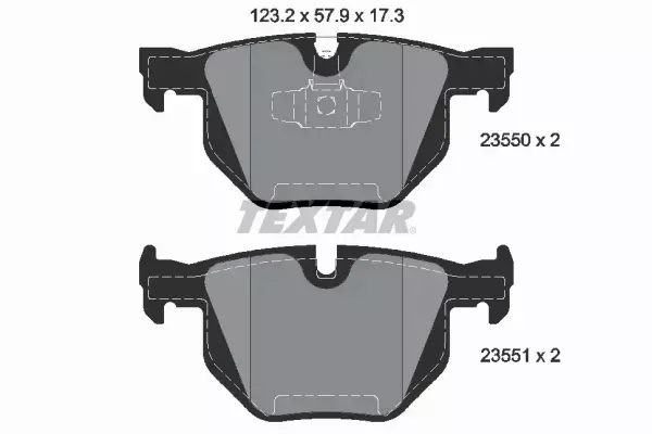 TEXTAR TARCZE+KLOCKI PRZÓD+TYŁ BMW X1 E84 348MM 