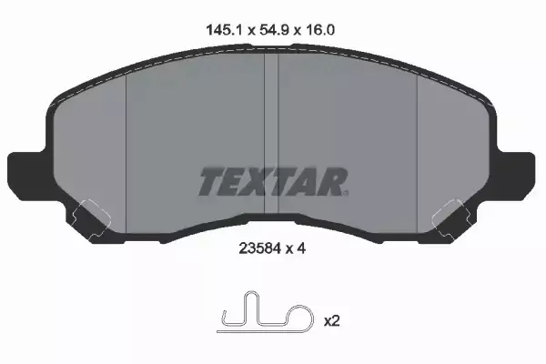 TEXTAR TARCZE+KLOCKI P CITROEN C4 AIRCROSS 294MM 