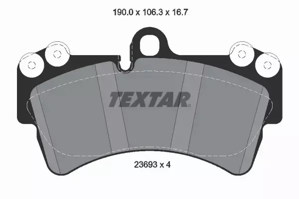 TEXTAR KLOCKI HAMULCOWE PRZÓD 2369302 