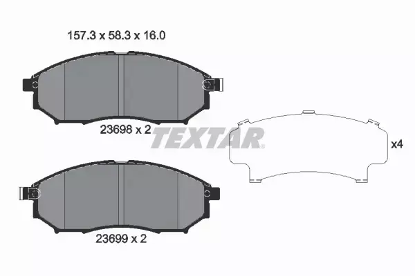 TEXTAR TARCZE+KLOCKI P+T RENAULT KOLEOS I 320MM 