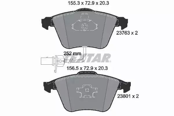 TEXTAR TARCZE+KLOCKI EPAD PRZÓD AUDI A6 C6 321MM 