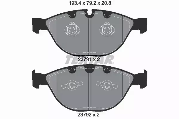 TEXTAR TARCZE+KLOCKI PRZÓD+TYŁ BMW 5 E60 E61 6 E63 E64 348+345MM 