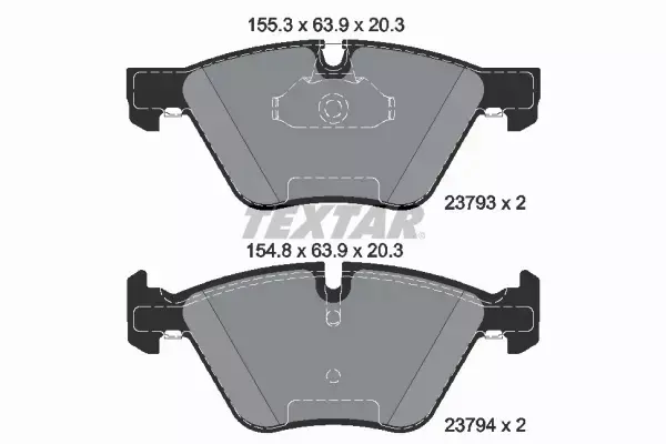 TEXTAR TARCZE+KLOCKI PRZÓD BMW 5 E60 520-525 310M 