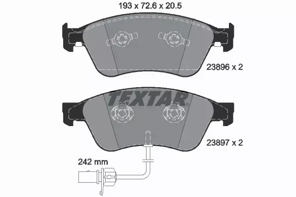 TEXTAR TARCZE+KLOCKI PRZÓD AUDI A6 C6 A8 D3 360MM 