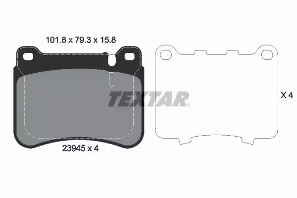 TEXTAR TARCZE+KLOCKI PRZÓD MERCEDES SLK R171 330MM 