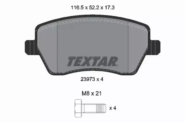 TEXTAR TARCZE+KLOCKI PRZÓD NISSAN MICRA III K12 