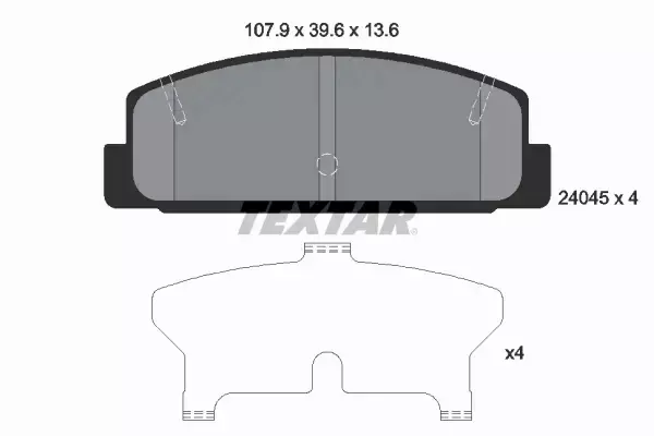 TEXTAR TARCZE+KLOCKI TYŁ MAZDA 626 V PREMACY 