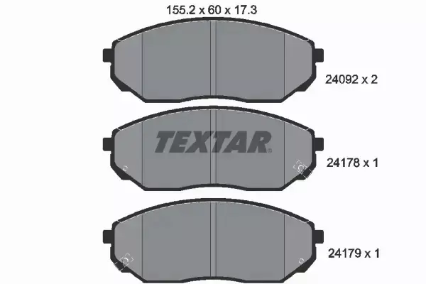 TEXTAR KLOCKI PRZÓD KIA SORENTO JC OD 2002 