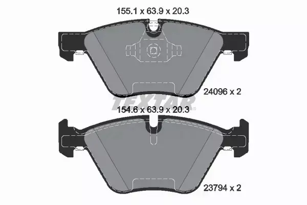 TEXTAR KLOCKI HAMULCOWE 2409601 