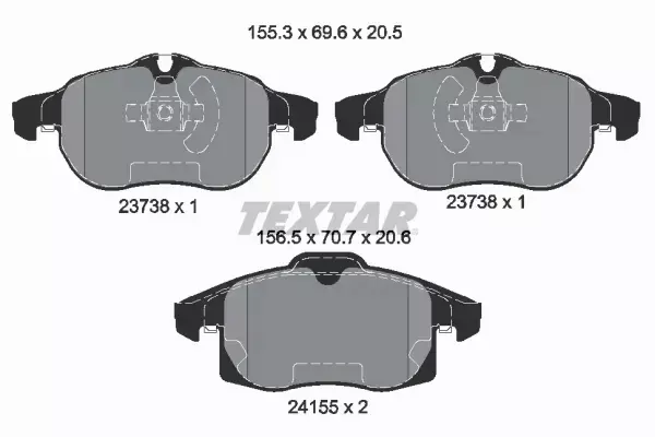 TEXTAR TARCZE+KLOCKI PRZÓD+TYŁ OPEL VECTRA C SIGNUM SAAB 9-3 285+278MM 