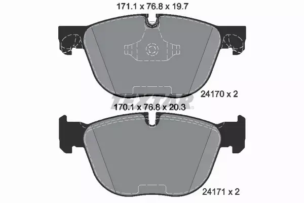 TEXTAR TARCZE+KLOCKI PRZÓD BMW X5 E70 F15 X6 E71 F16 348MM 